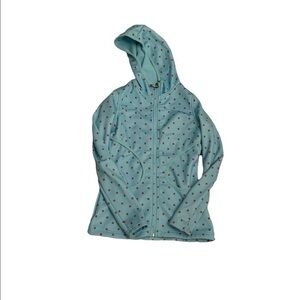 Burton North Star Fleece Jacket Blue Red Square Size XS